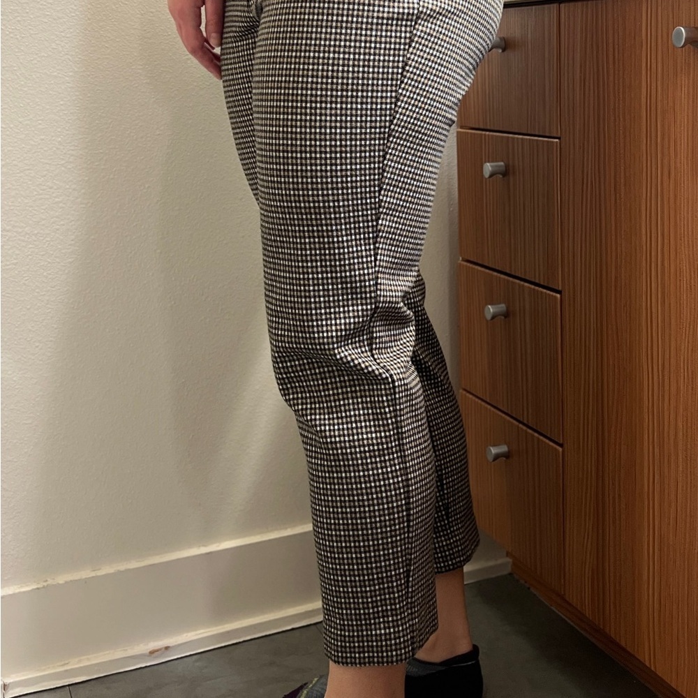 J Jill Ponte Slim plaid dress pants business casual pants women’s medium petite - Picture 11 of 13
